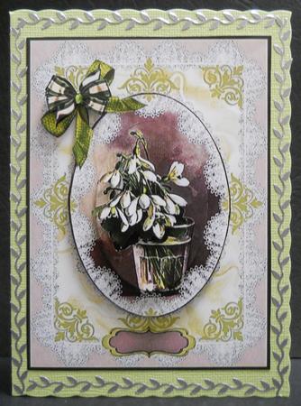 Pretty Little Snowdrops in a Glass of Water by Yvonne Middleton