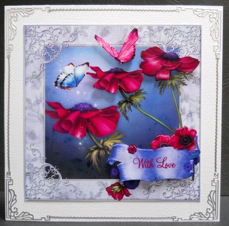 Enchanting Anemone and Flutters 8x8 by Yvonne Middleton