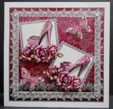 Gorgeous Days of Lace,shoes and Roses by Yvonne Middleton