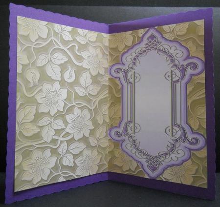 Just for Mum - Purple & Gold Insert by Yvonne Middleton