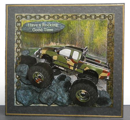 Rock Climbing Monster Truck by Yvonne Middleton