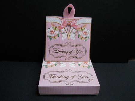 P Butterfly Thinking of You Mini Pocket Card & Keepsake Box by Yvonne Middleton