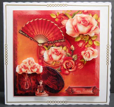 Sumptuous Orange and Peach Rosie Topper by Yvonne Middleton