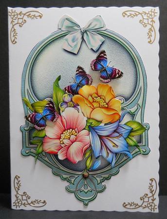 Floral Topper in Mint Green by Yvonne Middleton