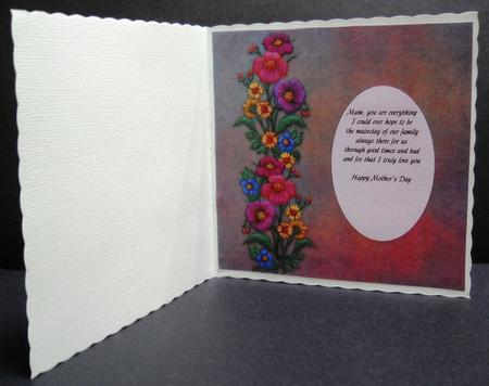 Floral Mothers Day Insert 2 by Yvonne Middleton
