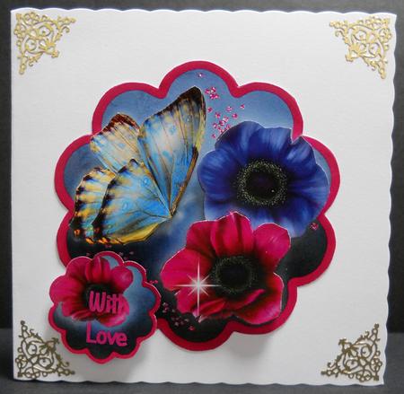 Gorgeous Anemone Scalloped Topper by Yvonne Middleton
