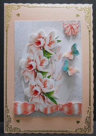 Blossoms on Lace by Yvonne Middleton