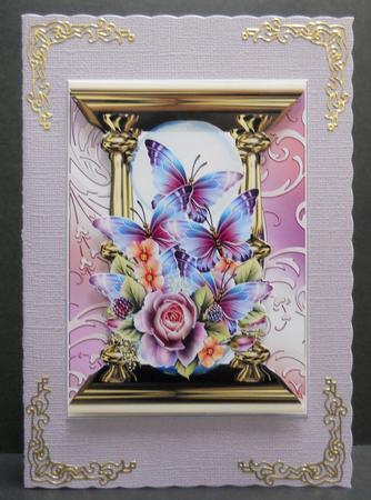 Roses and Butterflies by Yvonne Middleton