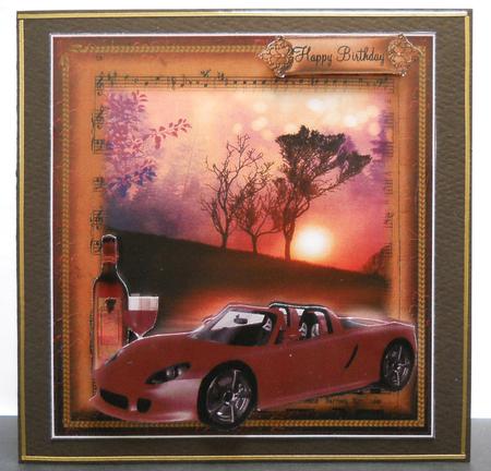 Wine,music,cars at Sundown Topper by Yvonne Middleton