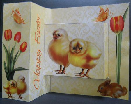 Pop Out Easter Chick Card by Yvonne Middleton