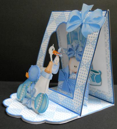 3D Open Front Easel Kit - Precious Gift - It's a Boy by Yvonne Middleton
