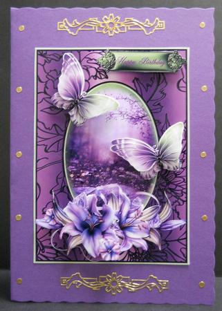 Gorgeous Lily Flutters in a Shimmering Frame by Yvonne Middleton