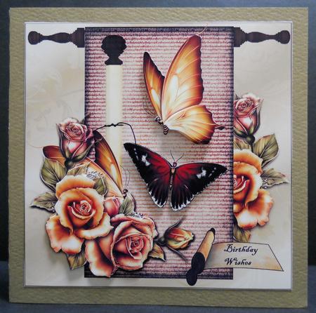 Vintage Male Card Scroll Classic by Yvonne Middleton