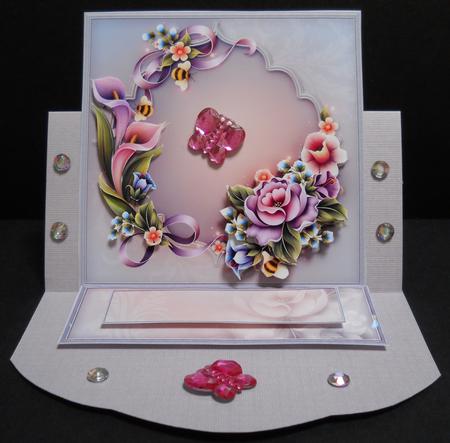 Enchanted Garden Easel Panels/card Front by Yvonne Middleton