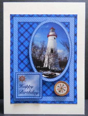 Lighthouse Quick Card - Birthday by Yvonne Middleton