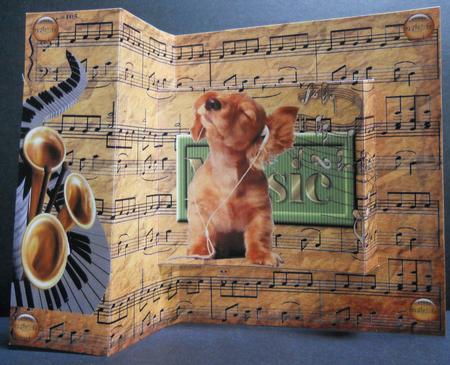 Pop Out Musical Card by Yvonne Middleton
