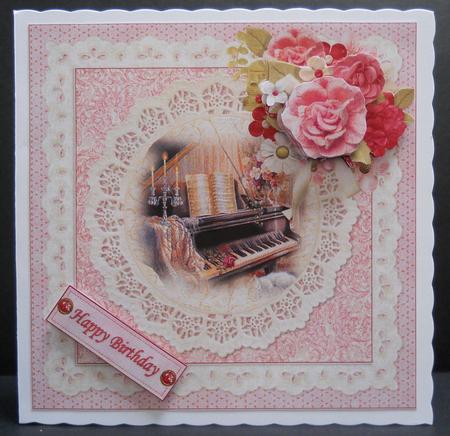 8x8 Shabby Chic Musical Interlude by Yvonne Middleton
