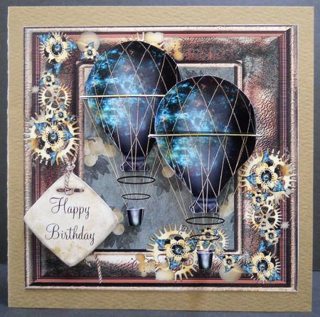 Masculine Steampunk Hot Air Balloons Mini Kit by Yvonne Middleton