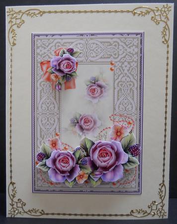 English Roses and Pearls by Yvonne Middleton