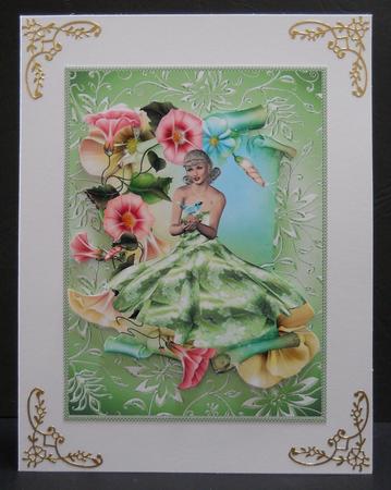 A Little Bird 1950.s Style Topper in Mint Greens by Yvonne Middleton