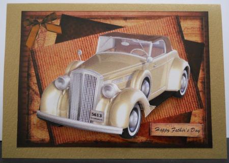 Lovely Vintage Car for the Men by Yvonne Middleton