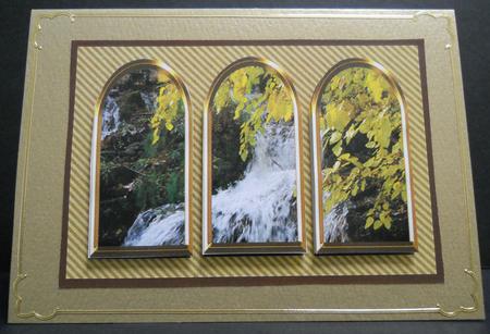 Three Arches Card - Waterfall by Yvonne Middleton