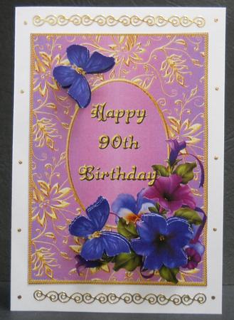 Petunia Corner - Happy 90th Birthday by Yvonne Middleton