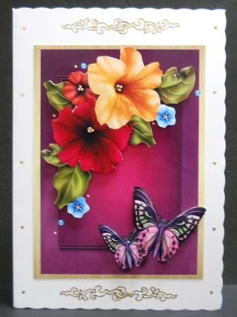 Petunia's and Butterfly Delight by Yvonne Middleton
