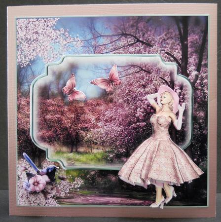 50's Style Lady and Spring Blossom Mini Kit by Yvonne Middleton