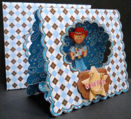 Cowboy Scalloped Tent Card Kit by Yvonne Middleton