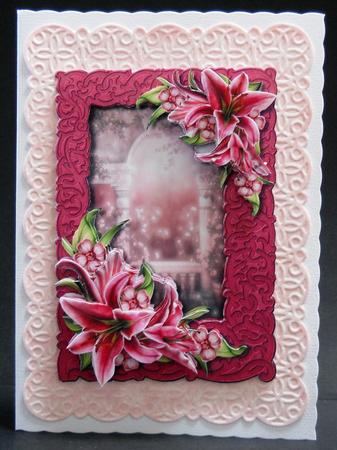 Gorgeous Pink Lilies Mini Kit - Xtra Frame & Dec by Yvonne Middleton