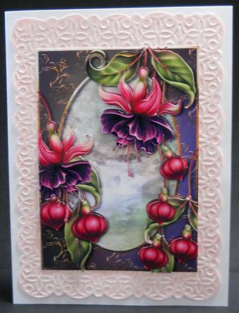 Fabulous Fuschias + Decoupage by Yvonne Middleton