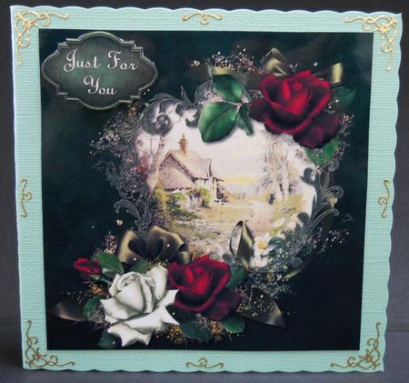 Gorgeous Rose Cottage Quick Card by Yvonne Middleton