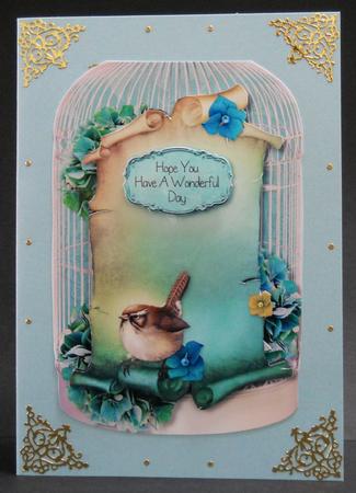 Shaped Birdcage & Scroll Topper by Yvonne Middleton