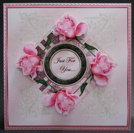 Mosaic Roses and Pearls by Yvonne Middleton