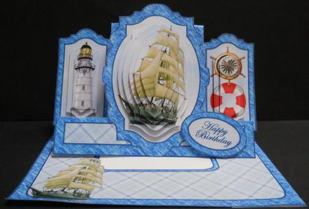 Layered Centre Stepper - at Sea by Yvonne Middleton