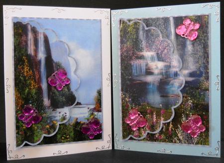Backgrounds Waterfall Envelop by Yvonne Middleton