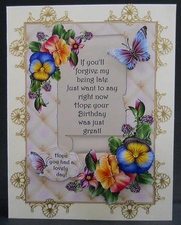 Pansies and Berries Belated by Yvonne Middleton