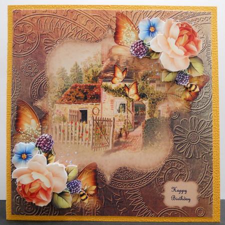 Vintage English Cottage View by Yvonne Middleton