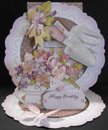 Cut-out Easel Tableau - Garden Heaven by Yvonne Middleton