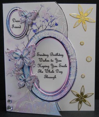 Beautiful Butterflies - Shaped Topper, Insert & Decoupage by Yvonne Middleton