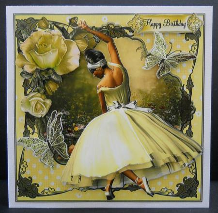 Lemon Sorbet Ballet Card Front Mini Kit by Yvonne Middleton