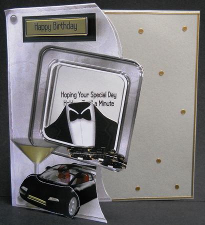Shaken, Not Stirred - Shaped Topper, Insert & Decoupage by Yvonne Middleton