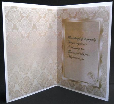 Sympathy Insert by Yvonne Middleton