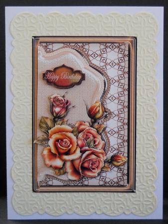 Envelop Golden Roses by Yvonne Middleton