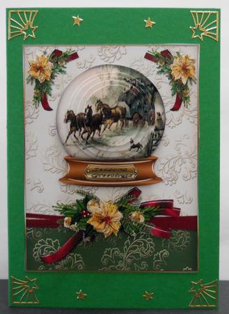 Vintage Carriage Snow Globe Pyramid by Yvonne Middleton