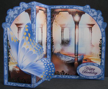 Butterfly Fold Back misty Temple by Yvonne Middleton