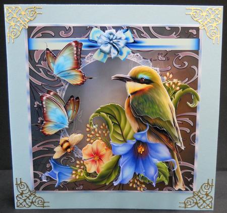 Mini Kit Bird & Butterflies Oriental by Yvonne Middleton