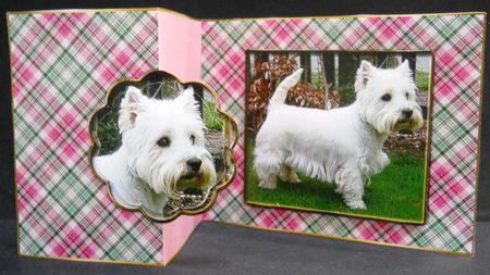 Westie No Hole Fold Back by Yvonne Middleton
