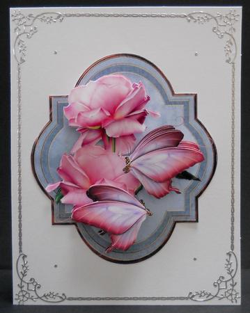 Scallop Roses & Butterflie Beauty by Yvonne Middleton
